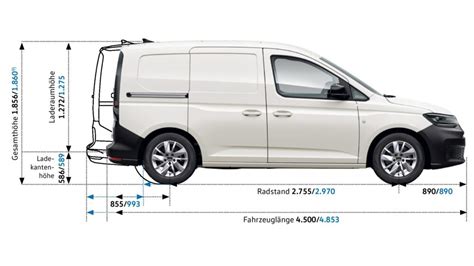 Afmetingen Volkswagen Caddy Cargo