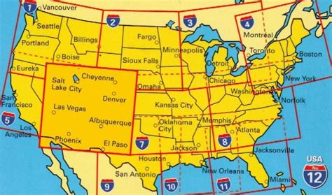 Amerikaanse wegenkaart