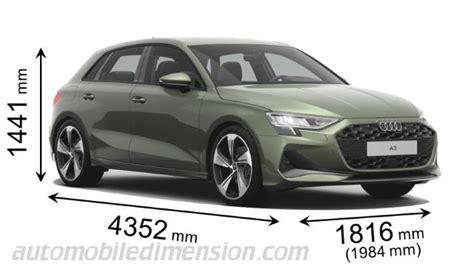 Audi A3 Afmetingen