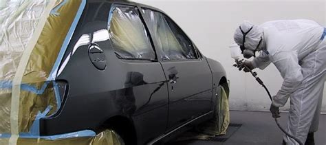 Auto overspuiten