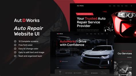 Auto repair website templates