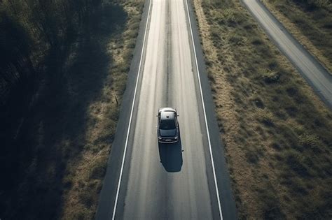 Auto rijdt op een asfaltweg in de woestijn van Namibië