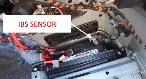 BMW E91 IBS Sensor Locatie