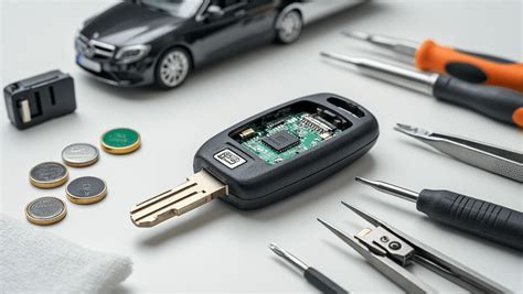 Benodigde materialen voor het vervangen van een autosleutel batterij