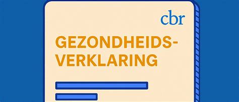 CBR Gezondheidsverklaring