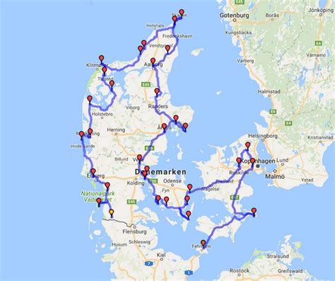 De Margrietroute in Denemarken