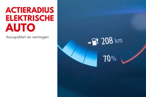 Elektrische auto actieradius