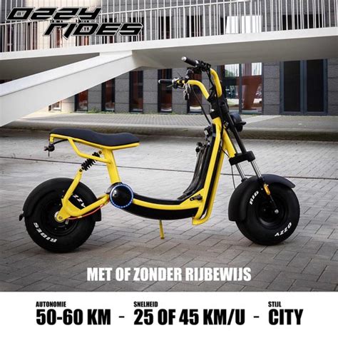 Elektrische scooter zonder rijbewijs