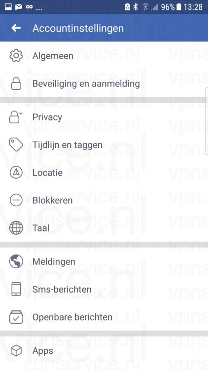 Facebook privacy instellingen