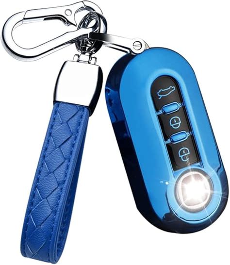 Fiat 500 Sleutelhoes Blauw