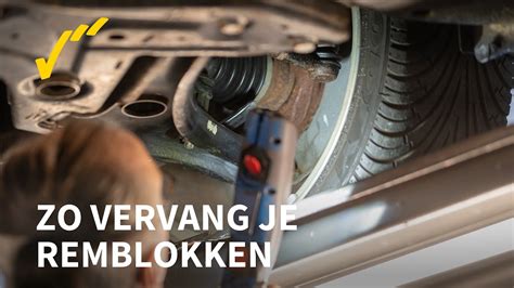 Gereedschap voor remblokken vervangen