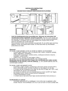 Installatie instructies