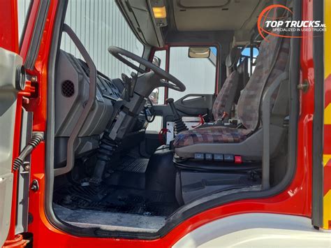 Interieur van een Actros brandweerwagen