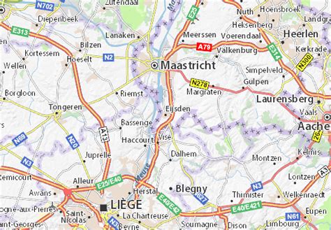 Kaart van Eijsden met garages