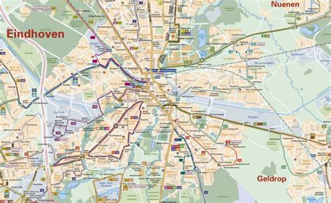 Kaart van Nuenen naar Eindhoven