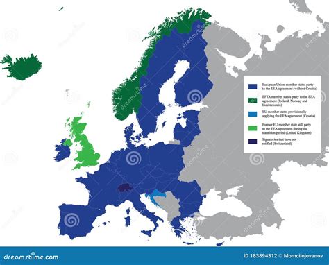 Kaart van de Europese Economische Ruimte (EER)