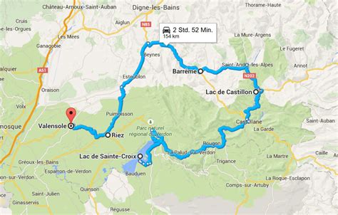 Lavendelroute Provence Kaart