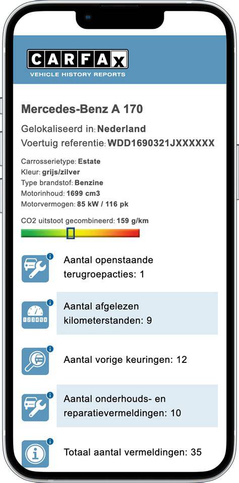 Onderhoudshistorie auto