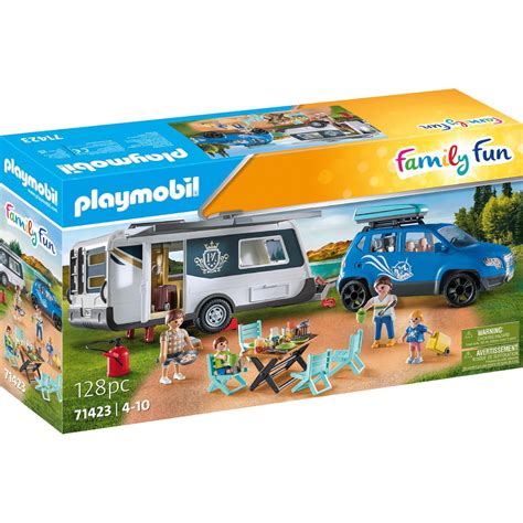 PLAYMOBIL Familie in Caravan