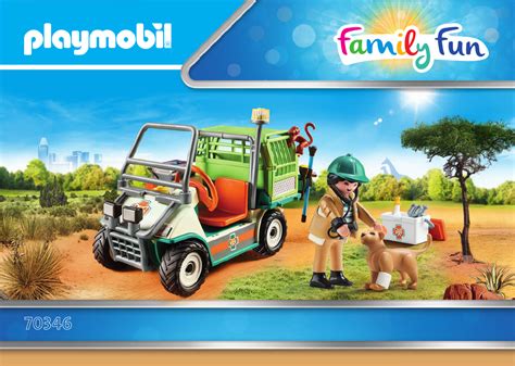 Playmobil Dierenverzorger met Voertuig