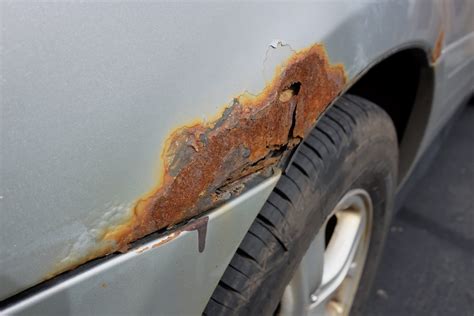 Roest op auto