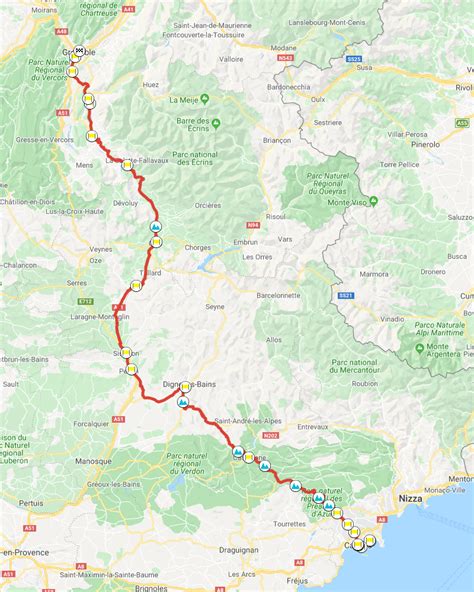 Route Napoleon Map
