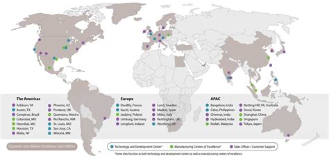 SMT locaties wereldwijd