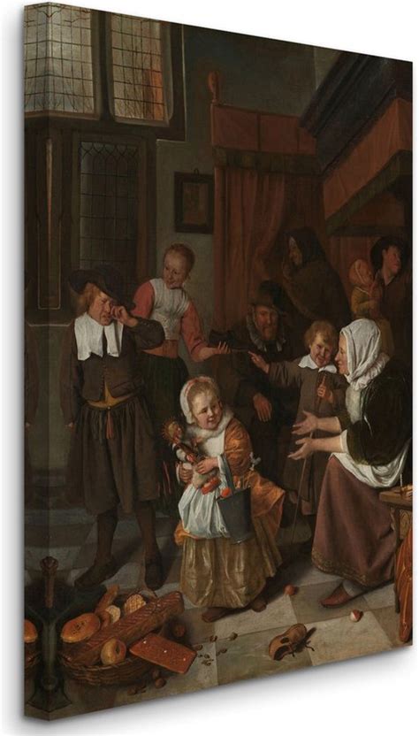 Schilderij van Jan Steen over het Sinterklaasfeest