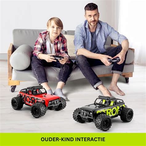 Sprong met bestuurbare auto