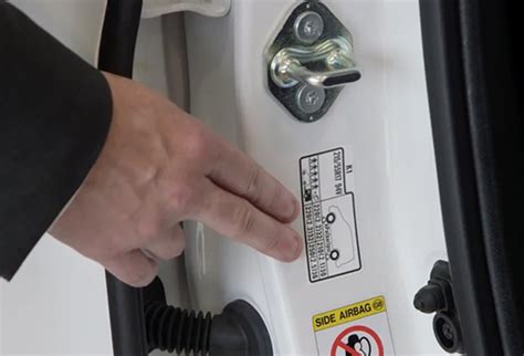 Sticker met bandenspanning