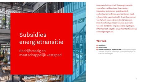 Subsidies en Financieringsregelingen