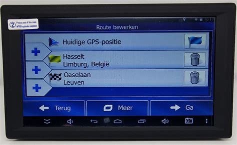 Tablet navigatie