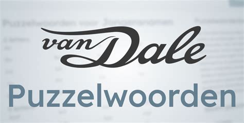 Van Dale Puzzelwoordenboek