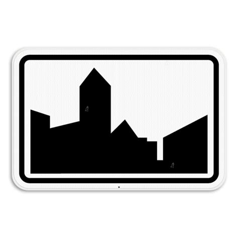 Verkeersbord bebouwde kom