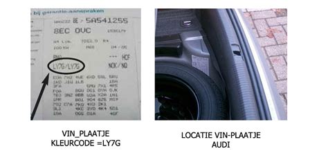 Vind de kleurcode van uw Audi