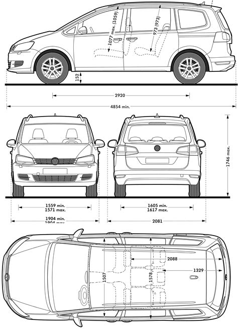 Volkswagen Sharan Afmetingen