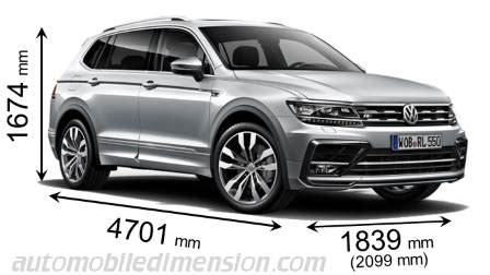Volkswagen Tiguan Afmetingen