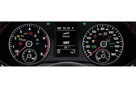 Volkswagen dashboard met INSP melding