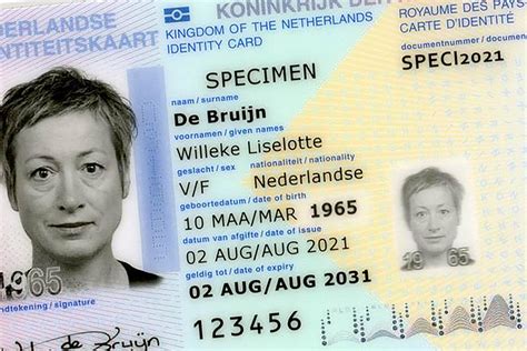 Voorbeeld Identiteitsbewijs