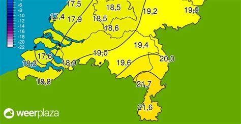 Waarschuwing dat temperatuur onder de 4 graden zakt