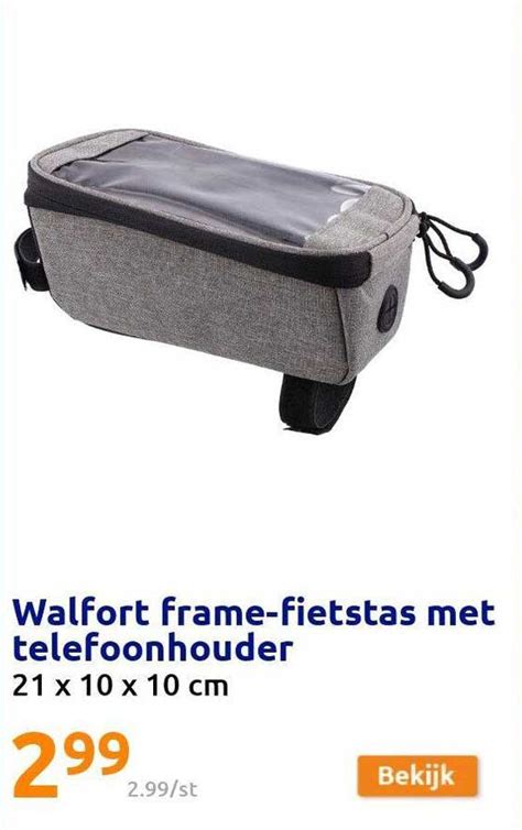 Walfort Frame-fietstas met Telefoonhouder