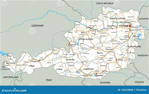 Wegenkaart van Oostenrijk